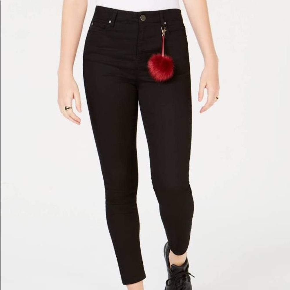Black high waisted skinny jeans